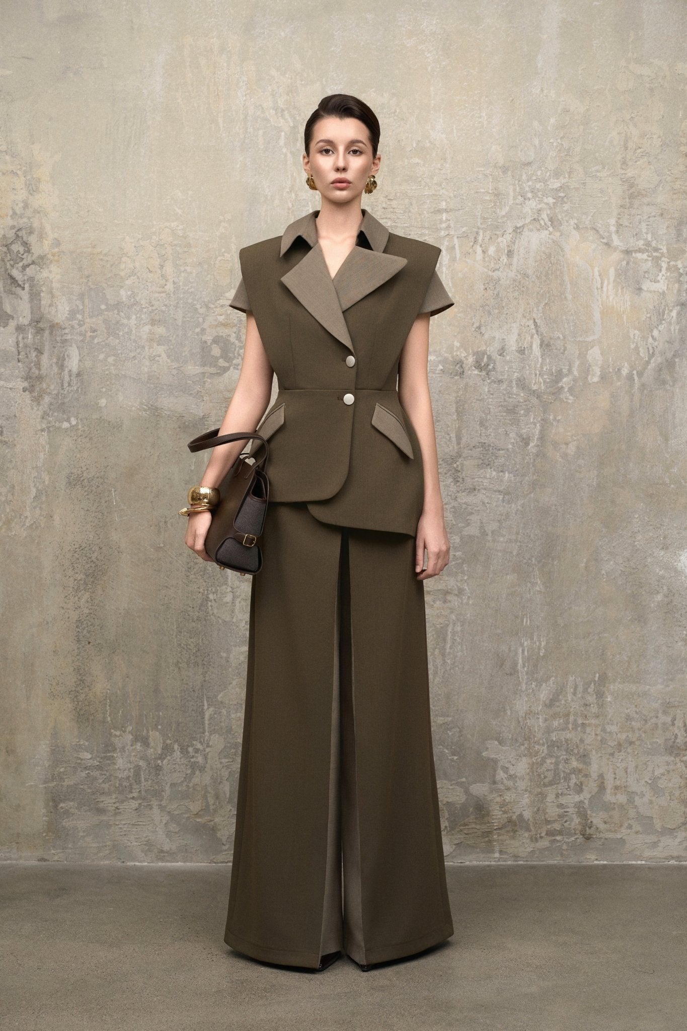 Structure Moss 2-Side Gilet Vest x Moss 2-Side Pants - Jadeiteth