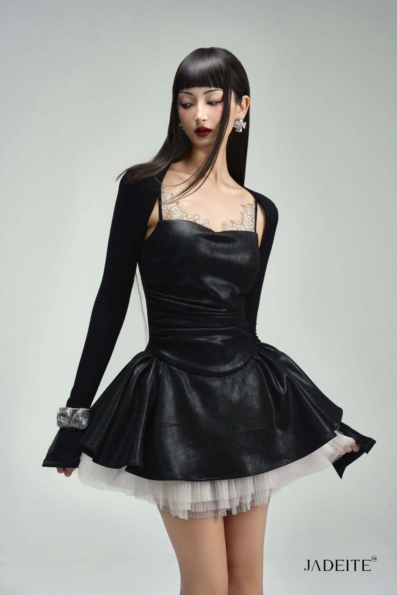 Sugar B Pop Mini Dress & Ballet Black Crop-top - Jadeiteth