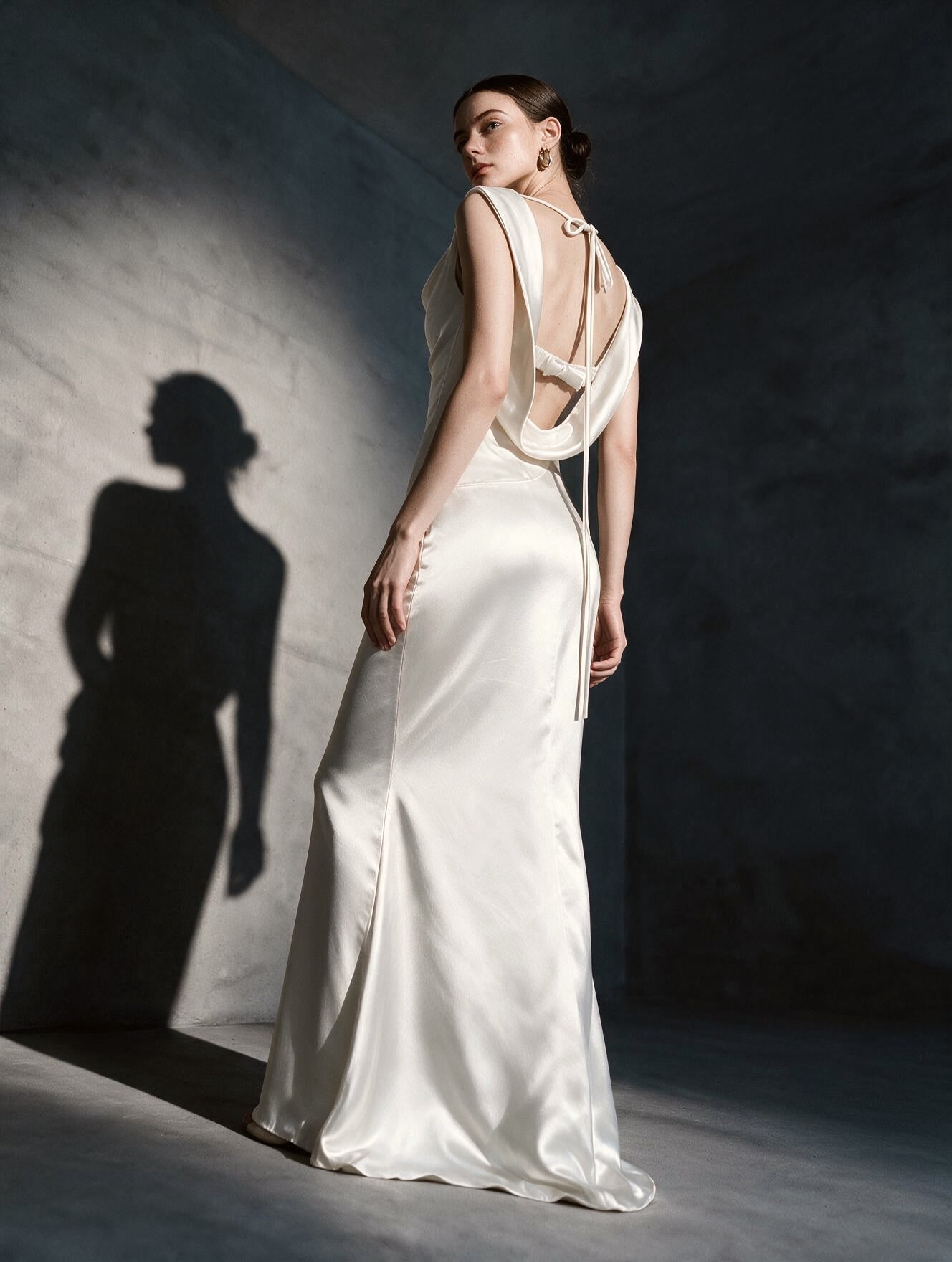 SWAN BACK Slip Dress - Jadeiteth