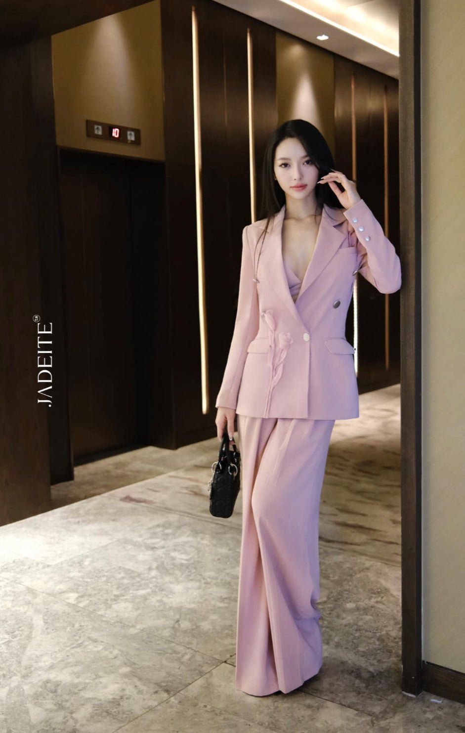 Tulip Pink Vest x Pink Bra x Rose Pink Pants - Jadeiteth