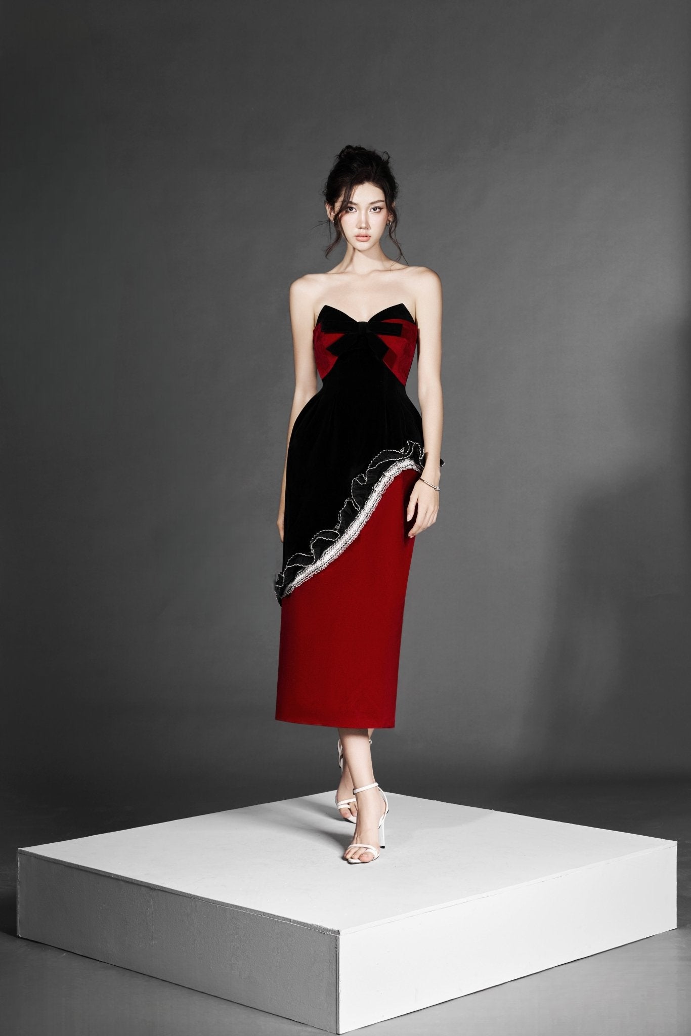 Valentine Dress White and Red - Jadeiteth