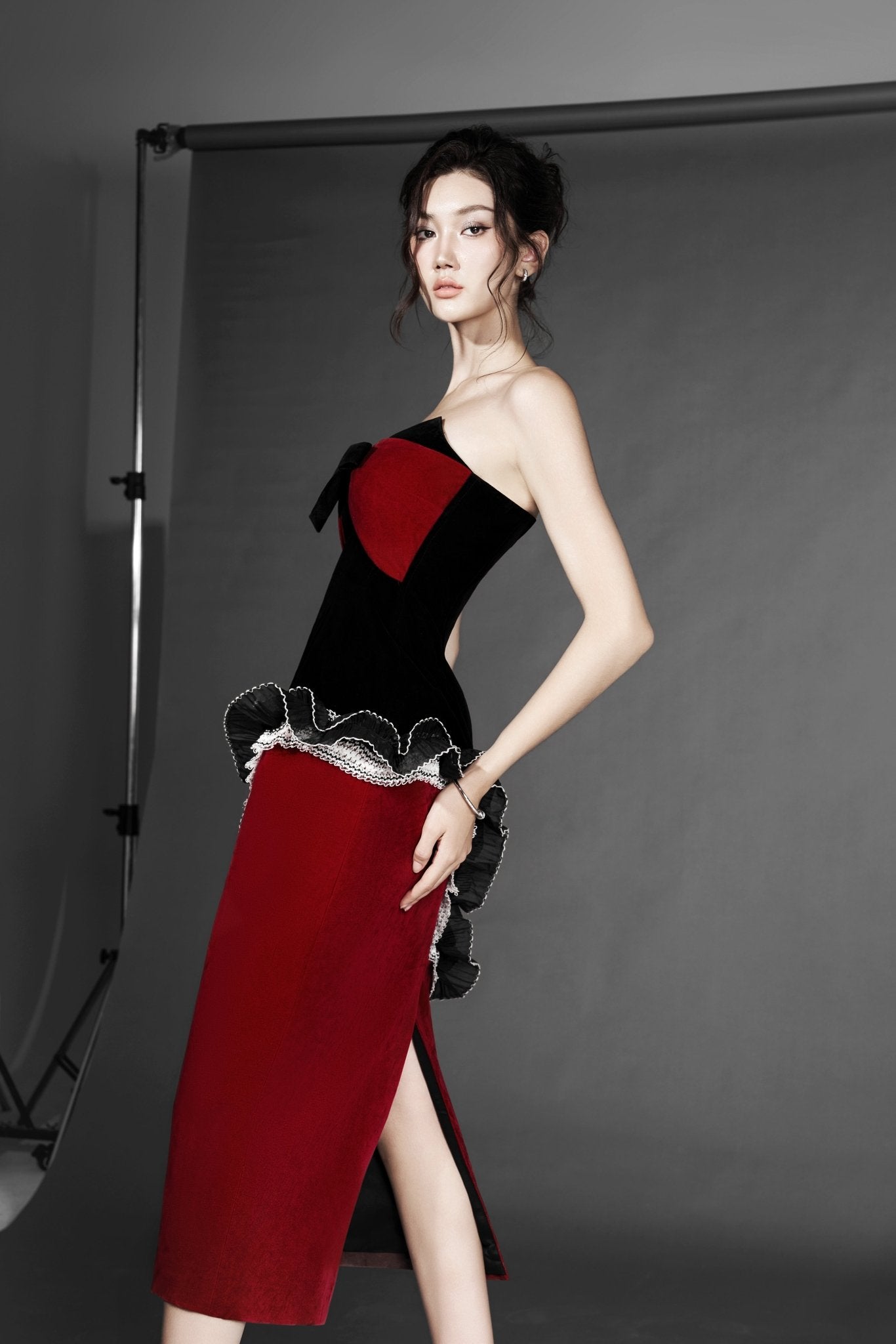 Valentine Dress White and Red - Jadeiteth