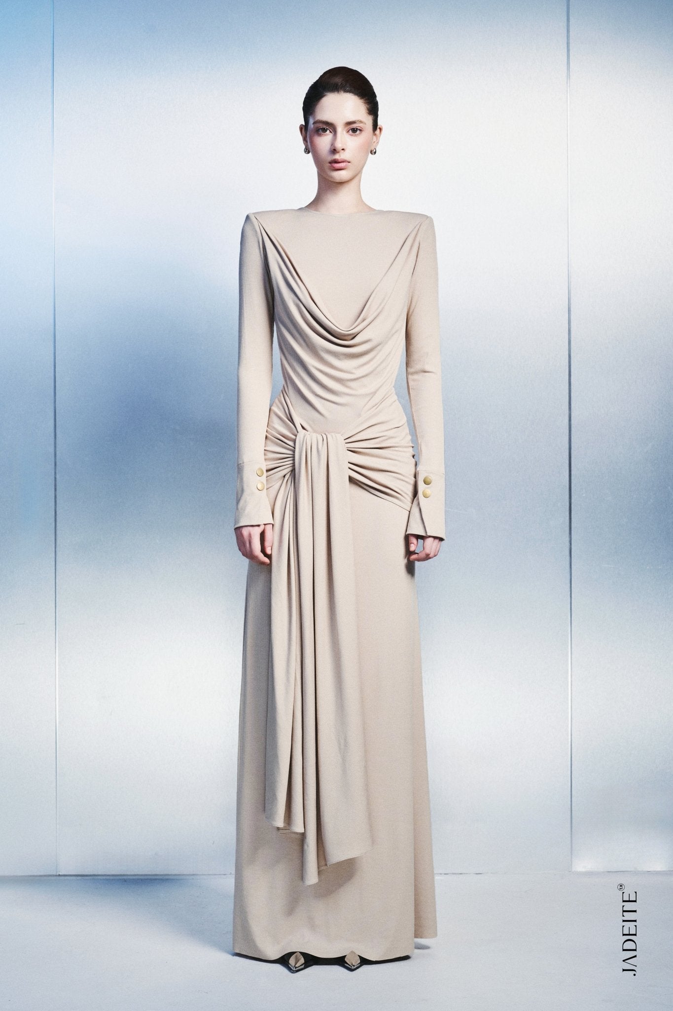 Wave beige dress - Jadeiteth