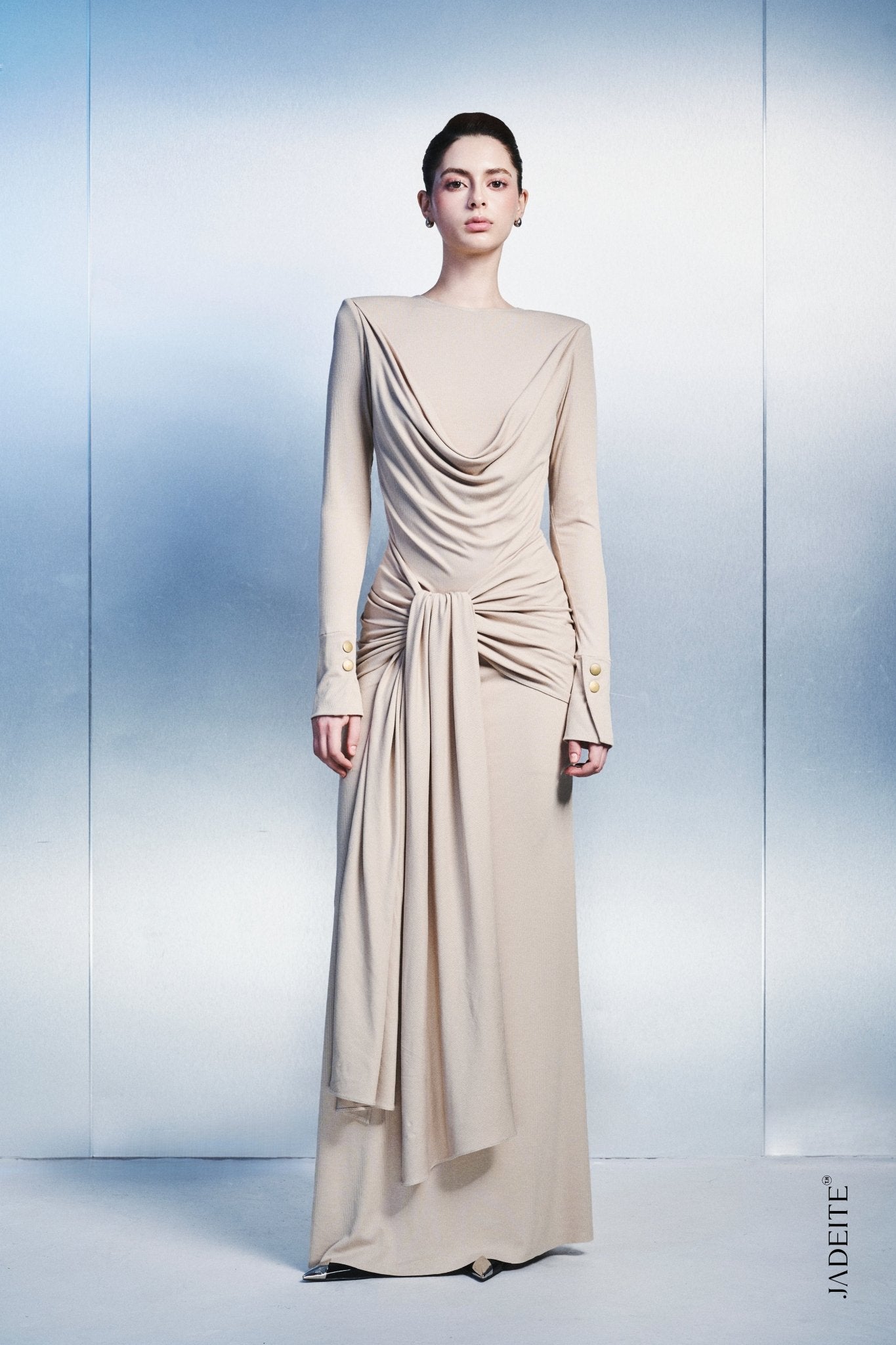 Wave beige dress - Jadeiteth