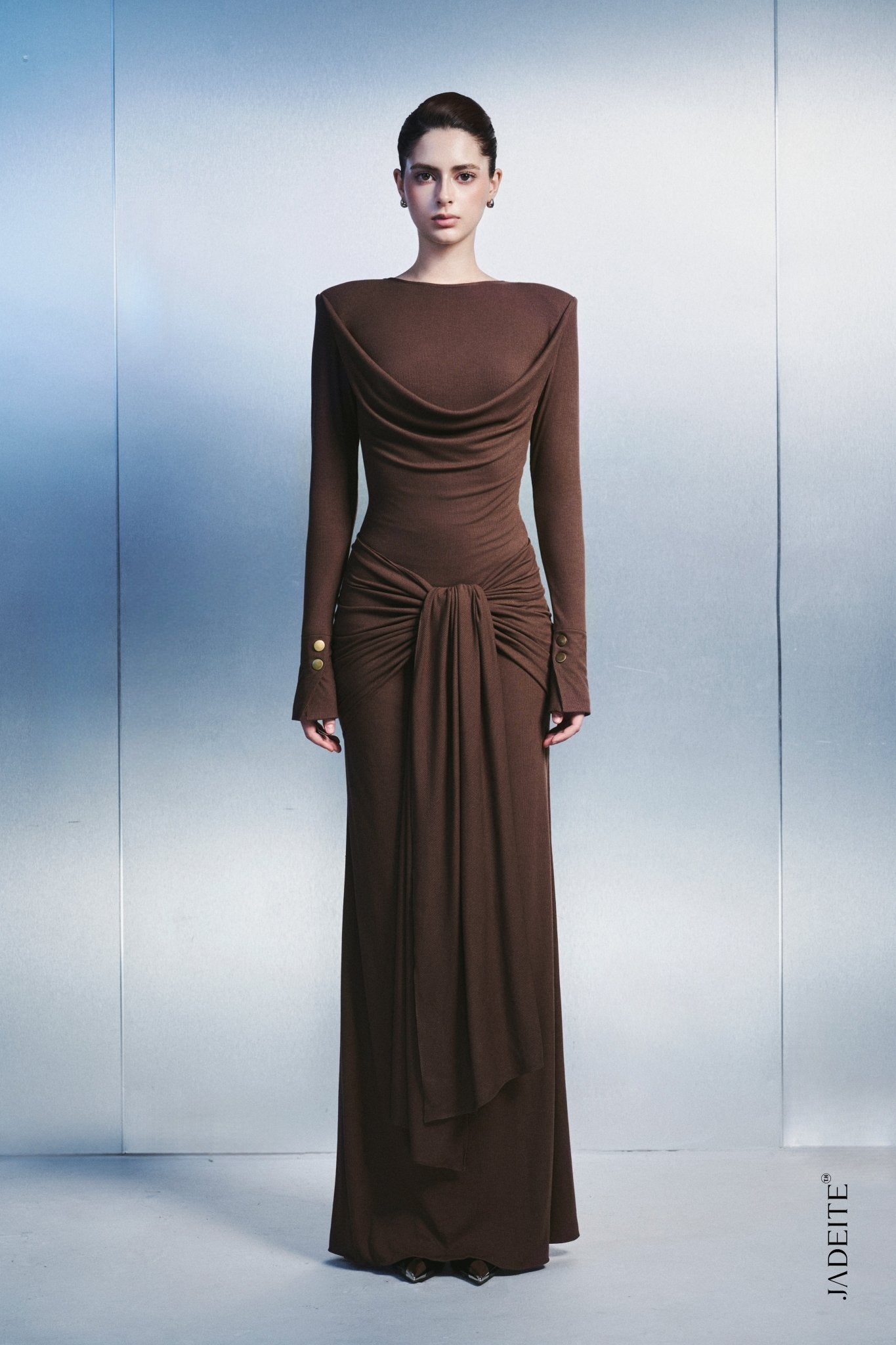 Wave Brown Dress - Jadeiteth